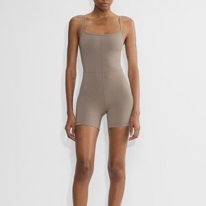 Women's Tan High-Waisted Shorts